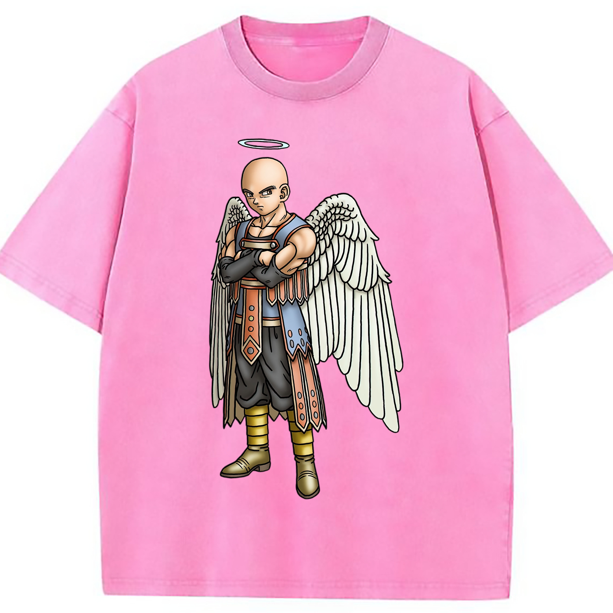 （画像用） ドラゴンクエスト Doragon Kuesuto Dragon Quest 綿100% ヴィンテージ風 半袖Tシャツ（フロントプリント）